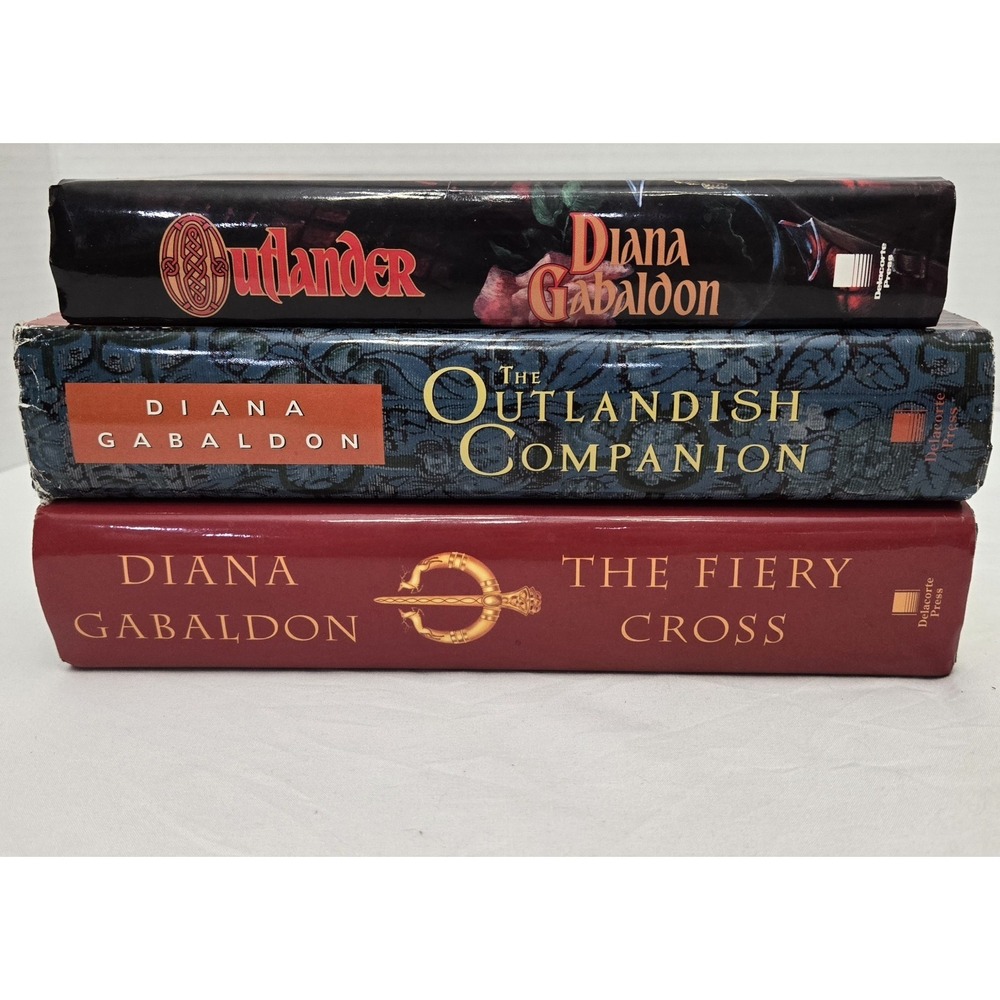 Outlander Diana Gabaldon Hardcover Lot (3 Books) Outlander/Companion/Fiery Cross